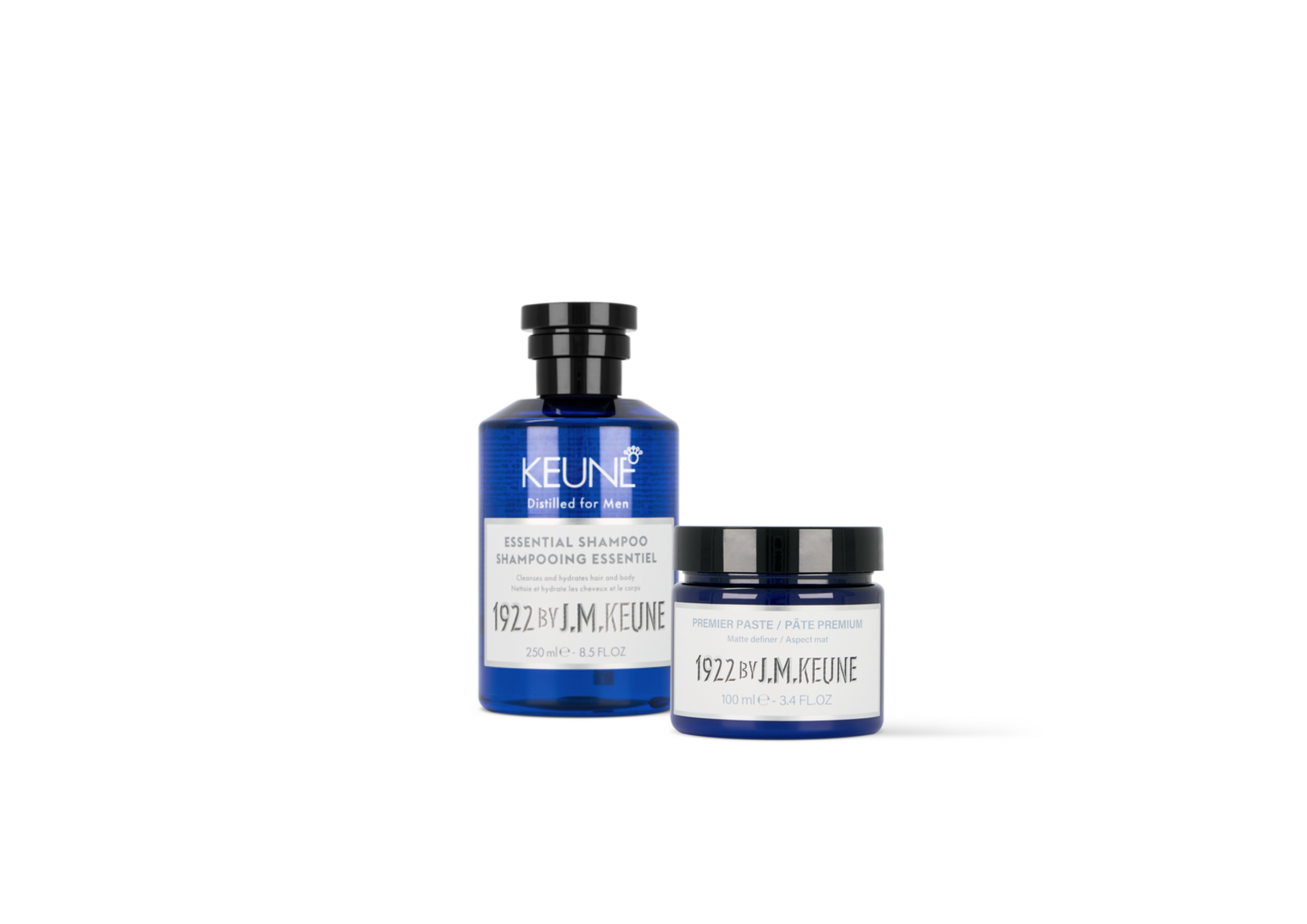 1922 By J.M. Keune Haircosmetics Essential Shampoo en Premier Paste Care For Hair