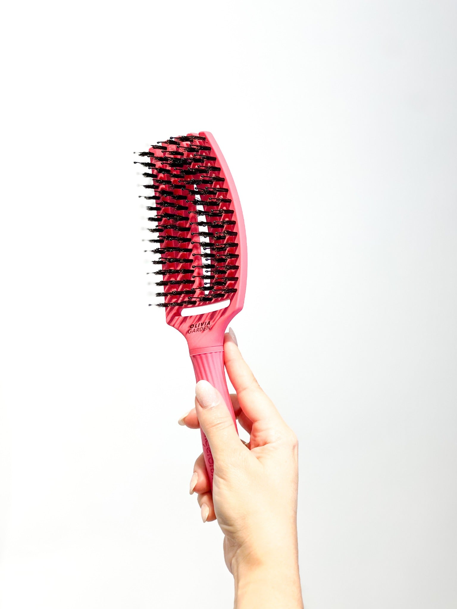 CFH Care For Hair Olivia Garden Finger Brush Roze