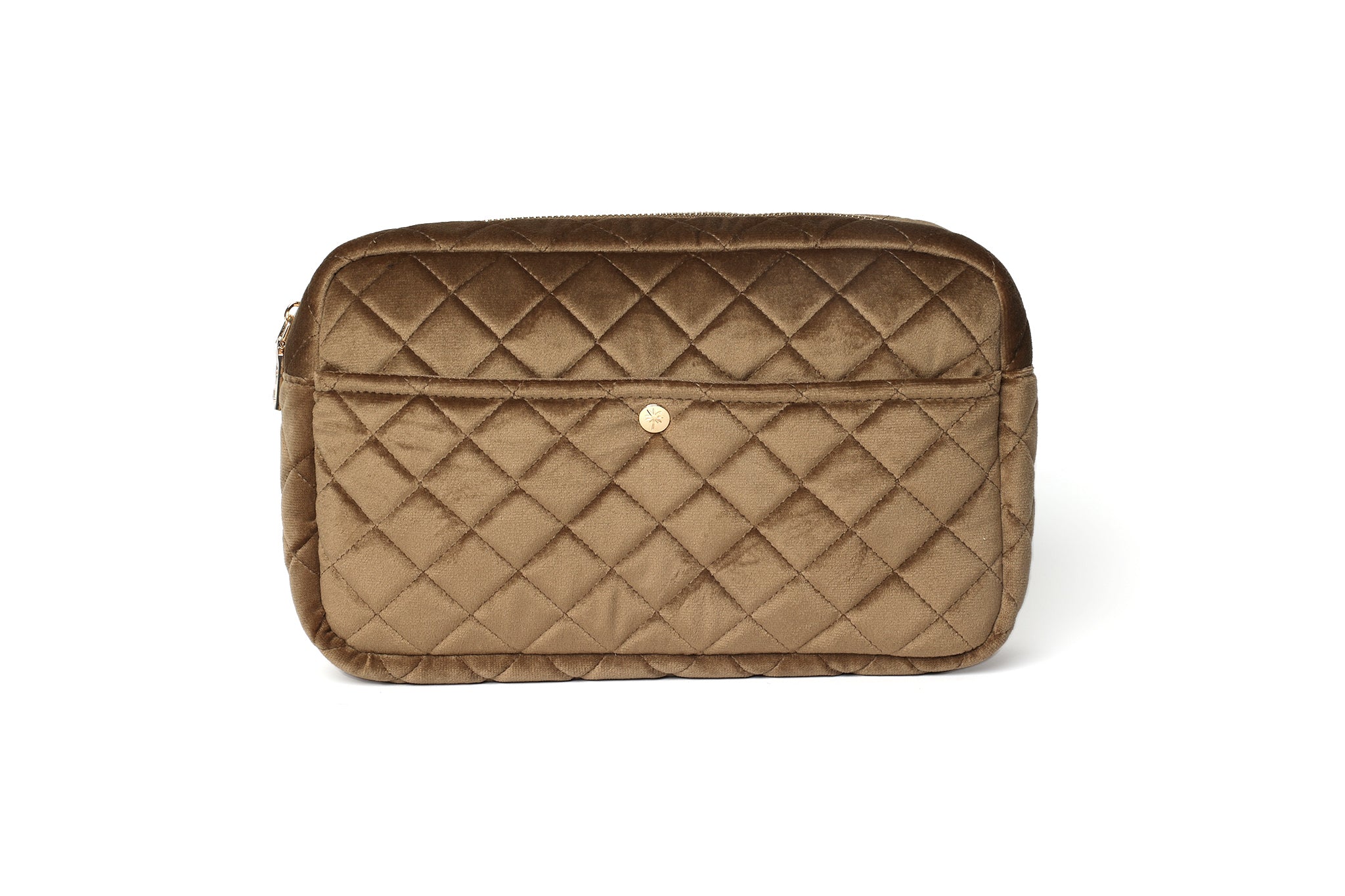 Fan Palm Beauty Bag Large Hazelnut Brown Toilettas Care For Hair