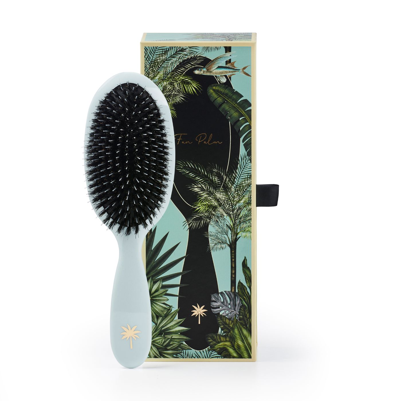 Fan Palm Brush Medium Maldives Anti klit Anti Pluis Glans Alle Haartypes CFH