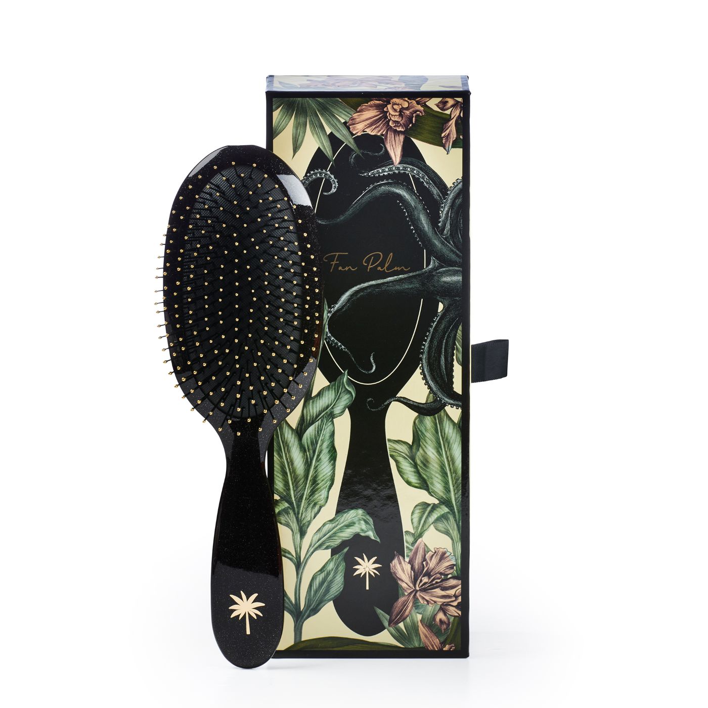 Fan Palm Wet Brush Medium Octopus CFH Nat Haar Ontklit Care For Hair
