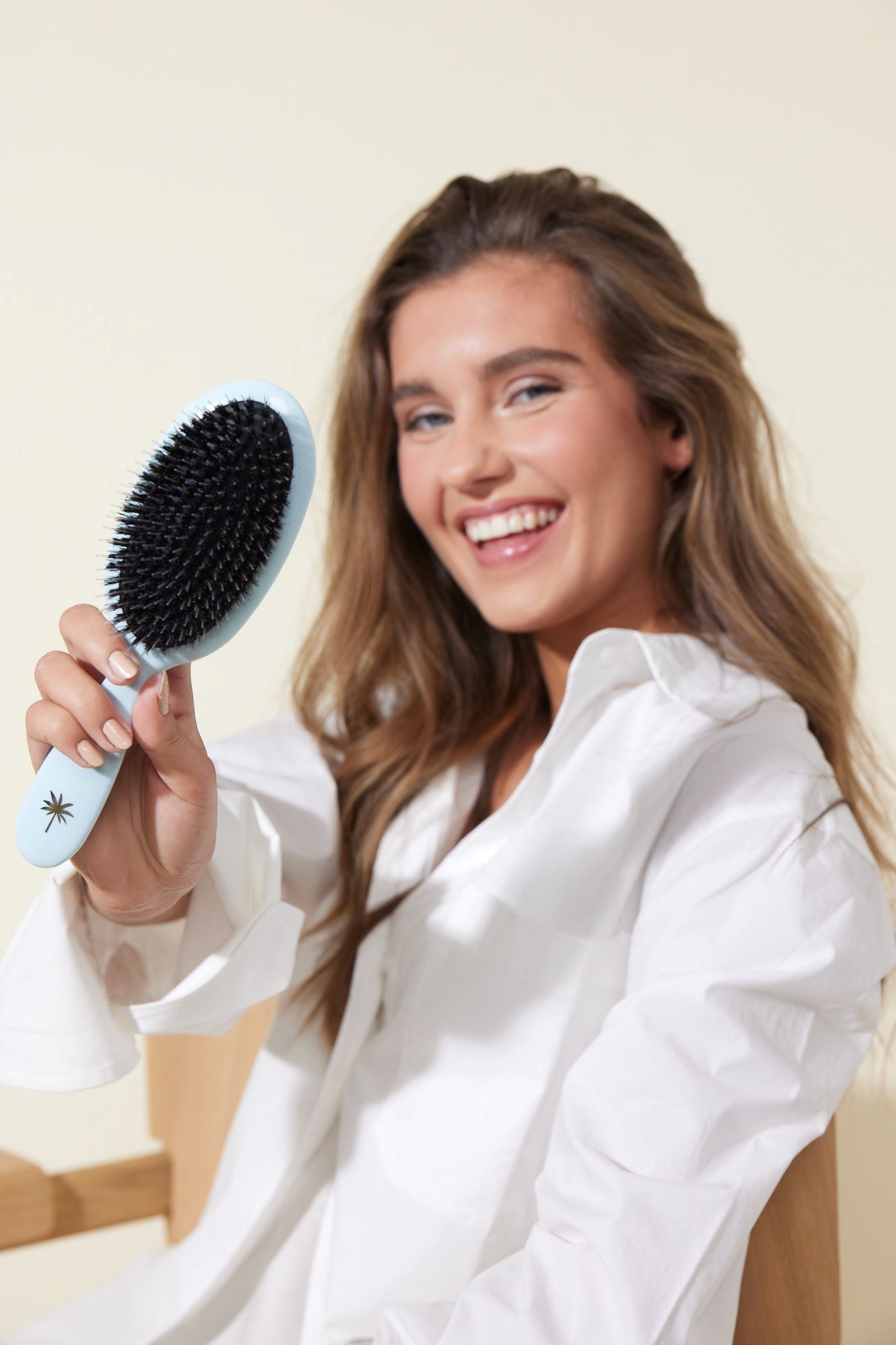 Fan Palm Brush Medium Maldives Anti klit Anti Pluis Glans Alle Haartypes Care For Hair