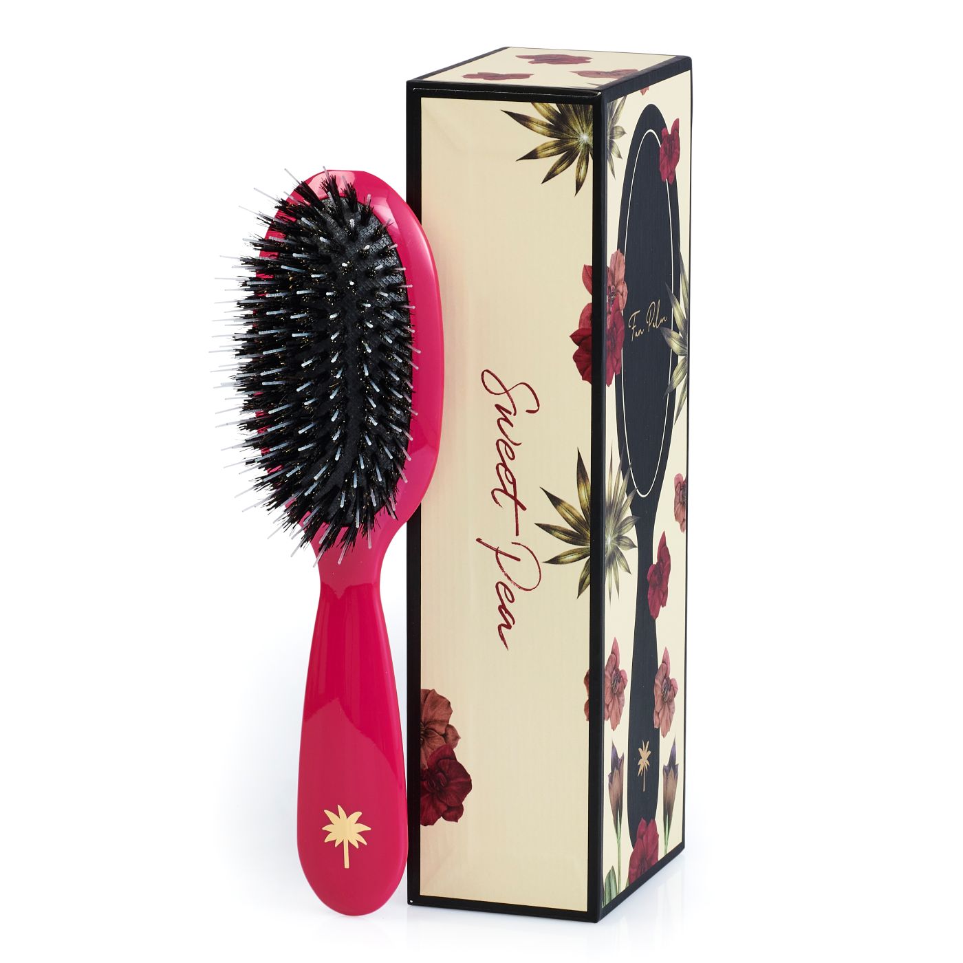 Fan Palm Sweet Pea Borstel Everzwijnhaar Roze Care For Hair