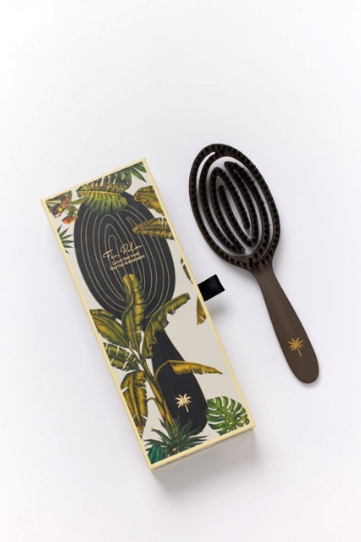 Fan Palm Extention Brush Large Coco Haarextentions Fijn Haar Antiklit Anti statisch Care For Hair