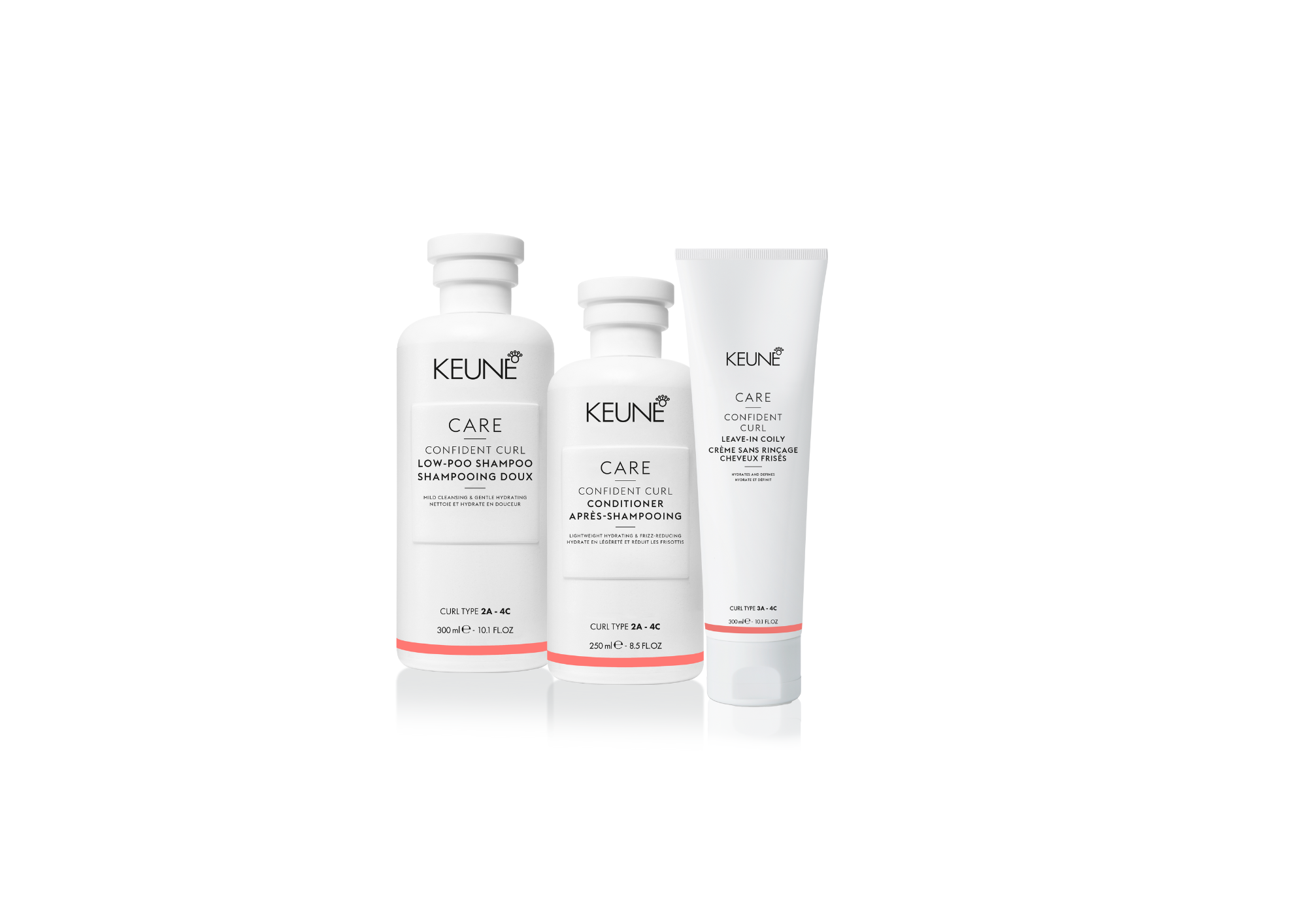 Confident Curl Low-Poo Shampoo Confident Curl Conditioner Confident Curl Leave-In Coily Krullen Anti Pluis Keune Care For Hair 