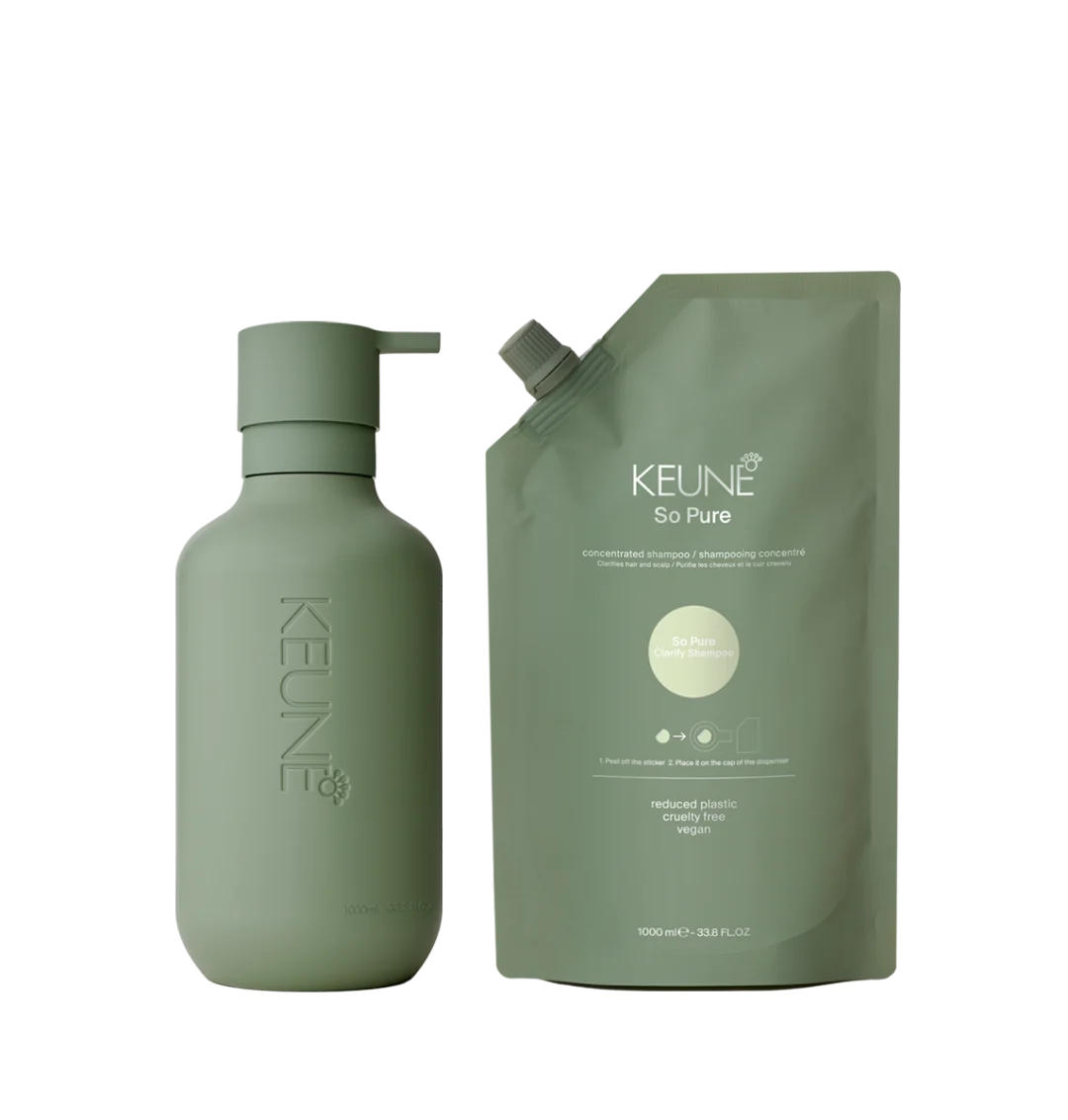 Keune So Pure Clarify Shampoo 1000ml CFH Care For Hair #1000ml