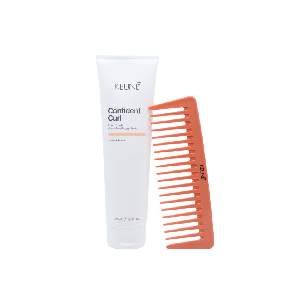 Keune Confident Curl Leave-in Coily en Krullenkam verkrijgbaar bij Care For Hair 