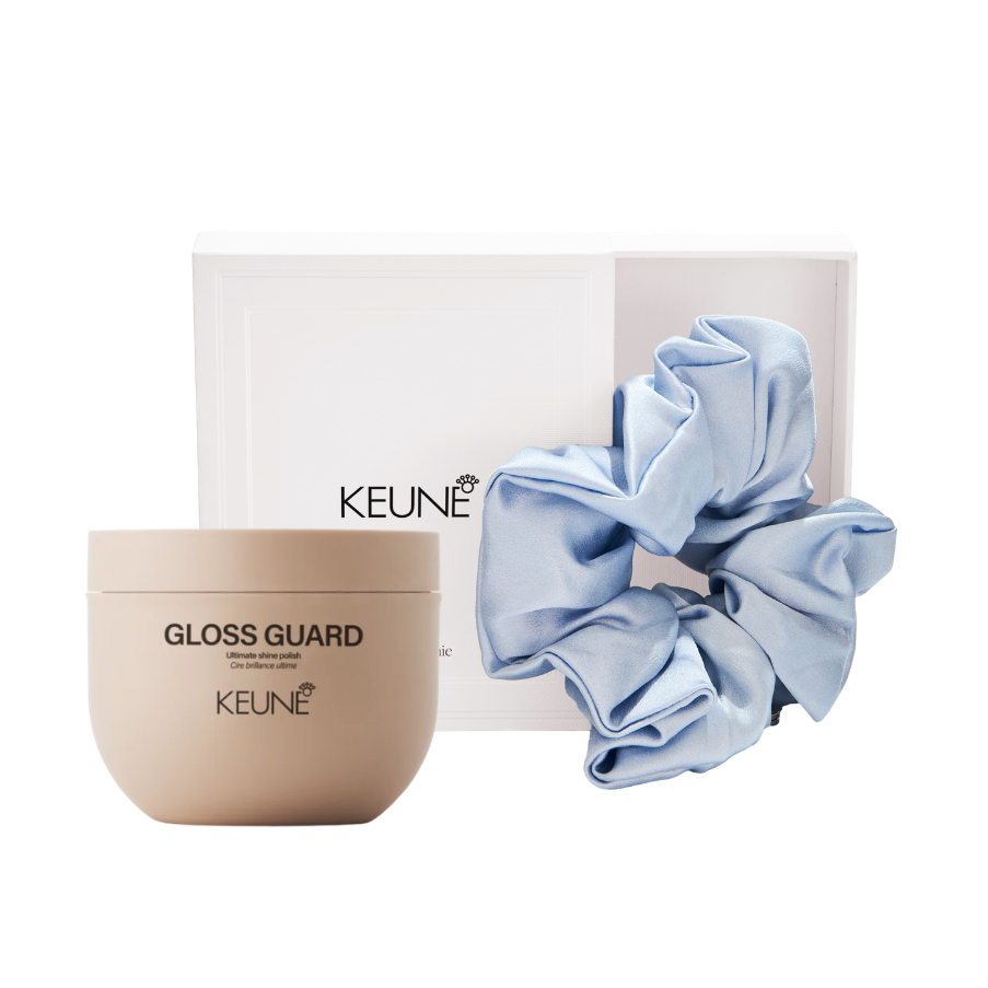 Keune Scrunchie en Keune Gloss Guard samen in de Sleek & Chic Bundel bij Care For Hair 
