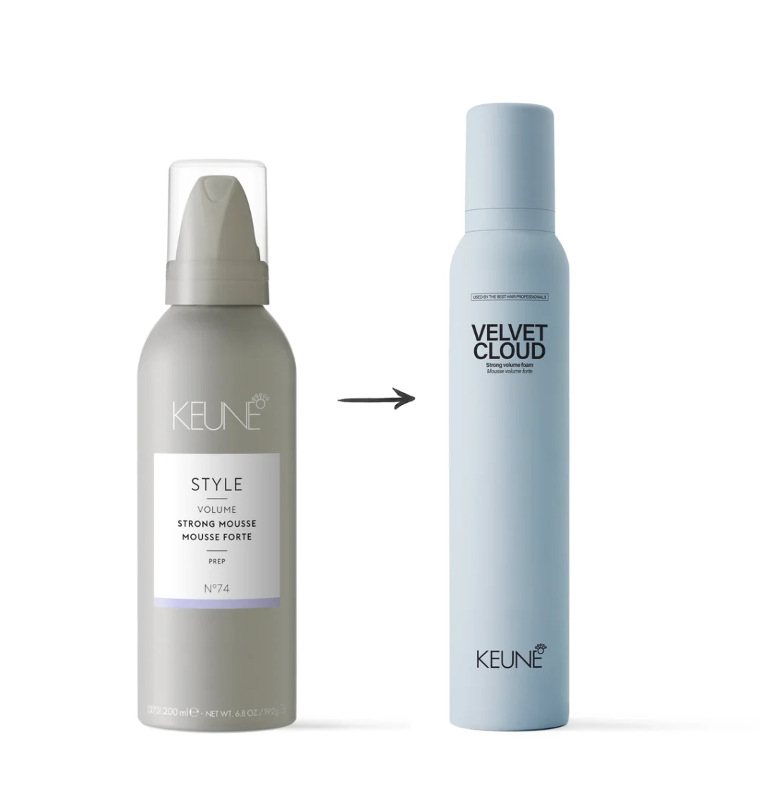 Keune Style Old vs New Velvet Cloud CFH Care For Hair