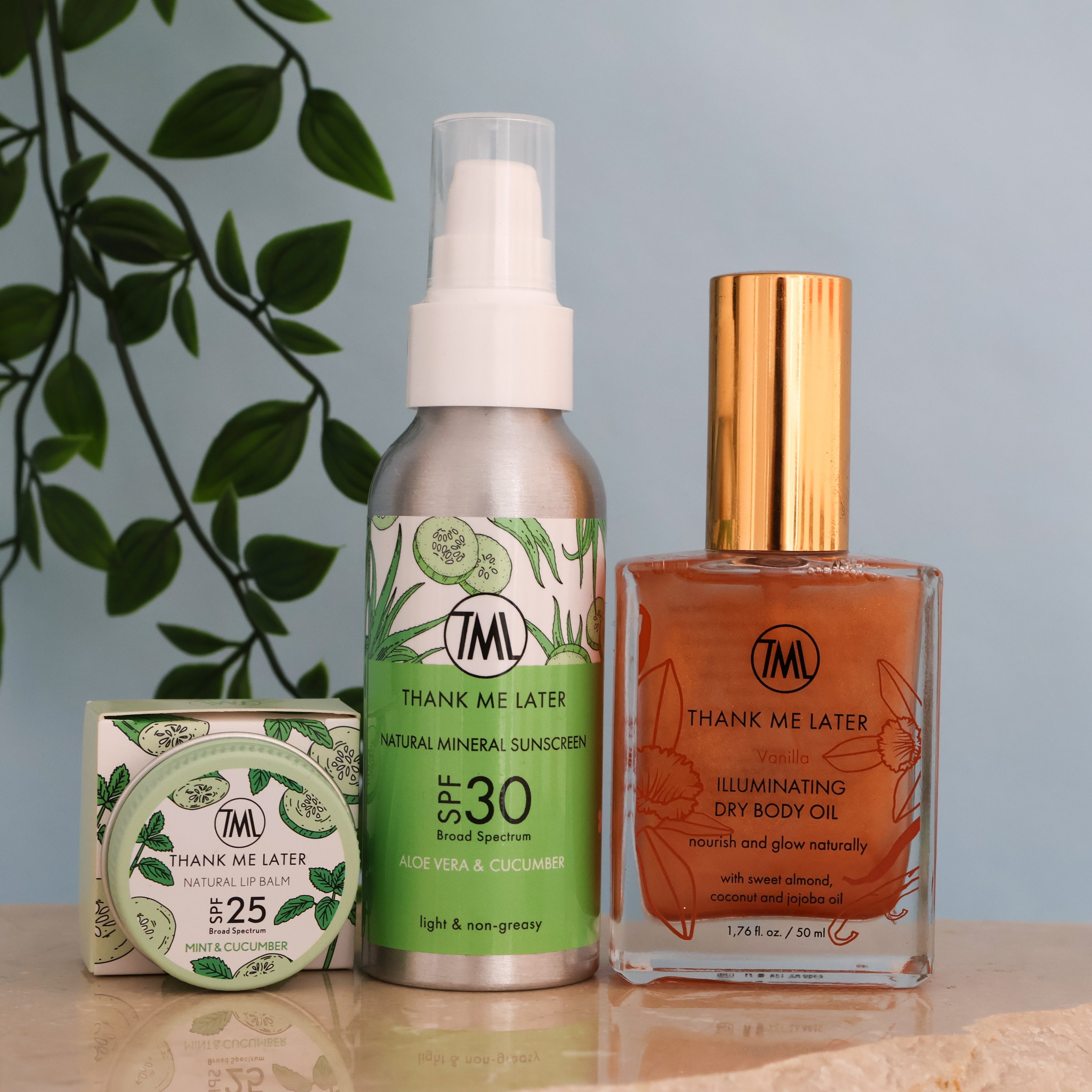 Thank Me Later Ready, set, go! Bundel Aloe Vera & Komkommer & Munt CFH Care For Hair